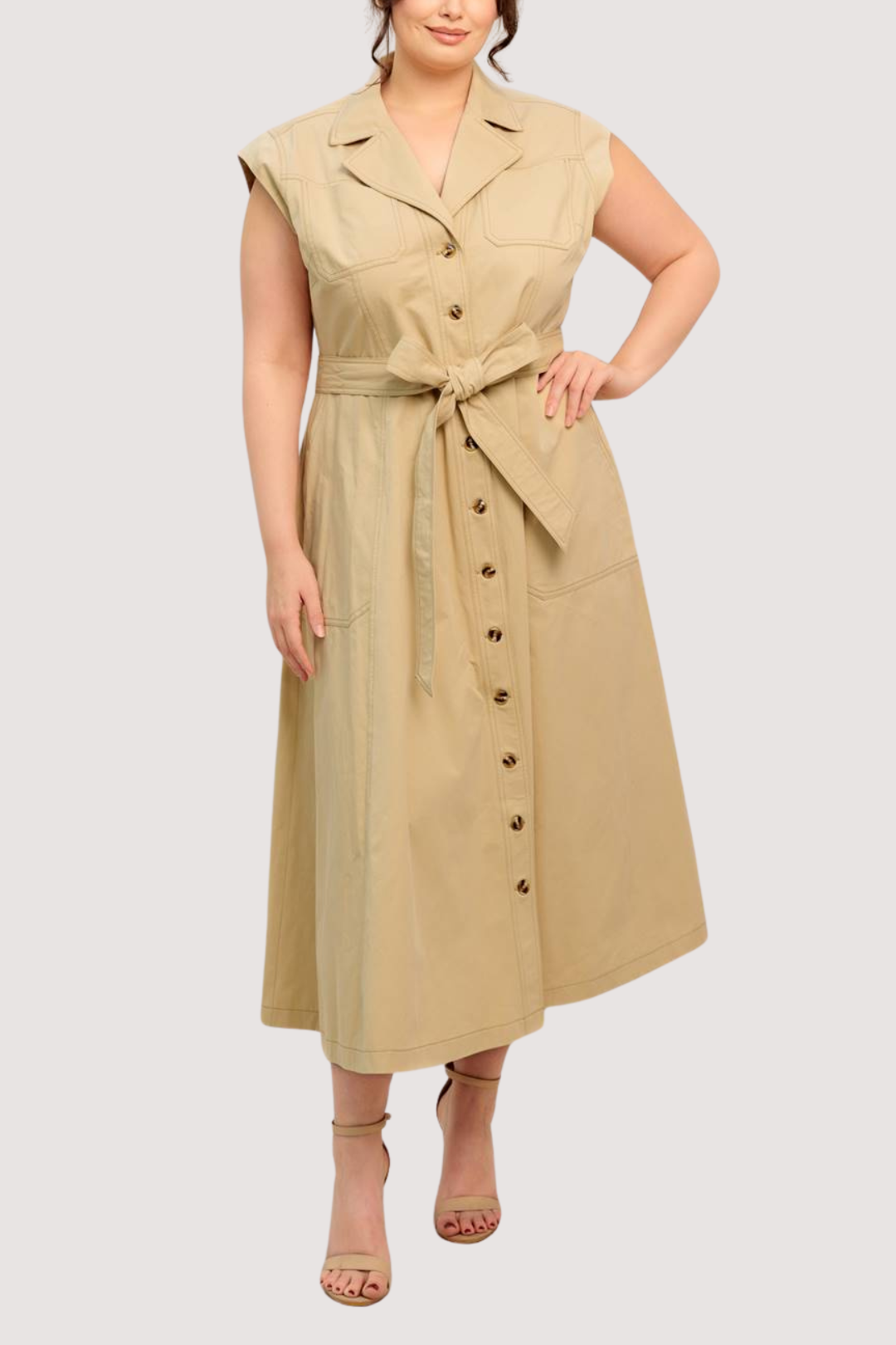 saylor midi dress Saylor Exclusive Titanite Philomena Midi Dress Titanite / M
