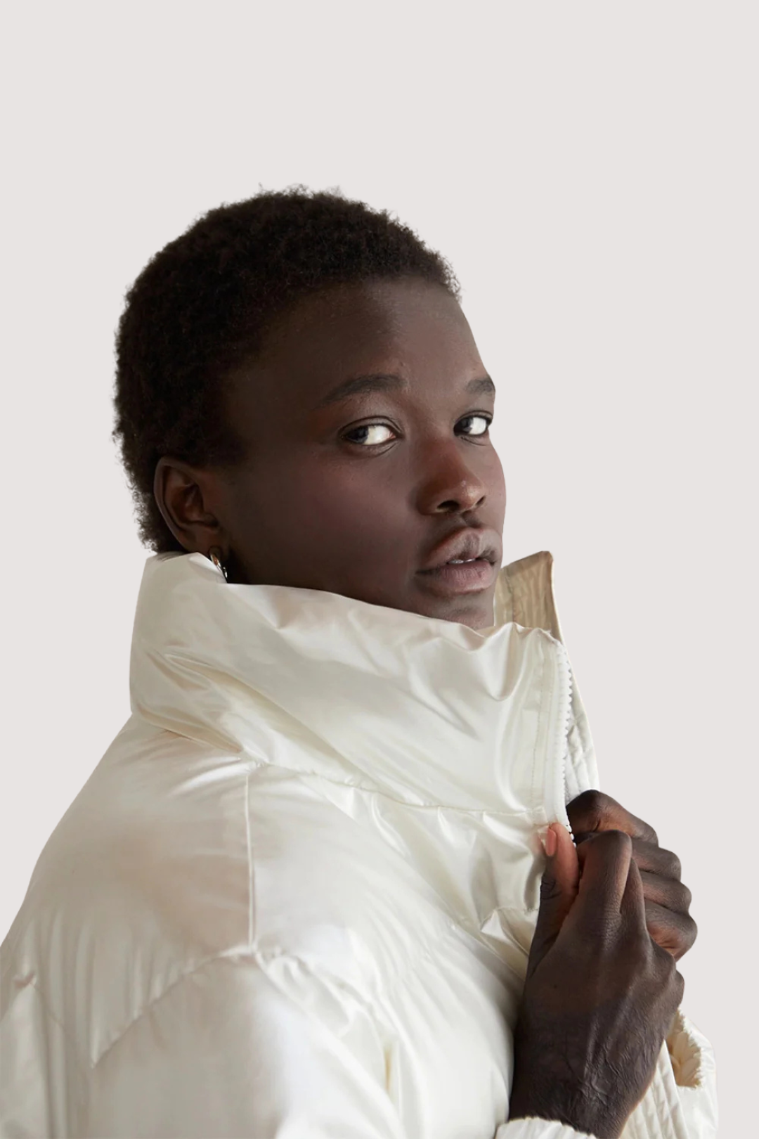 LENNOX PUFFER JACKET - PEARL