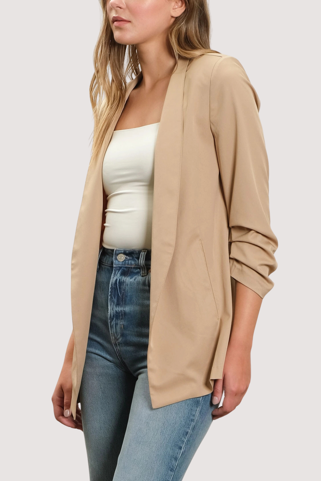 ESTELLE BLAZER - KHAKI