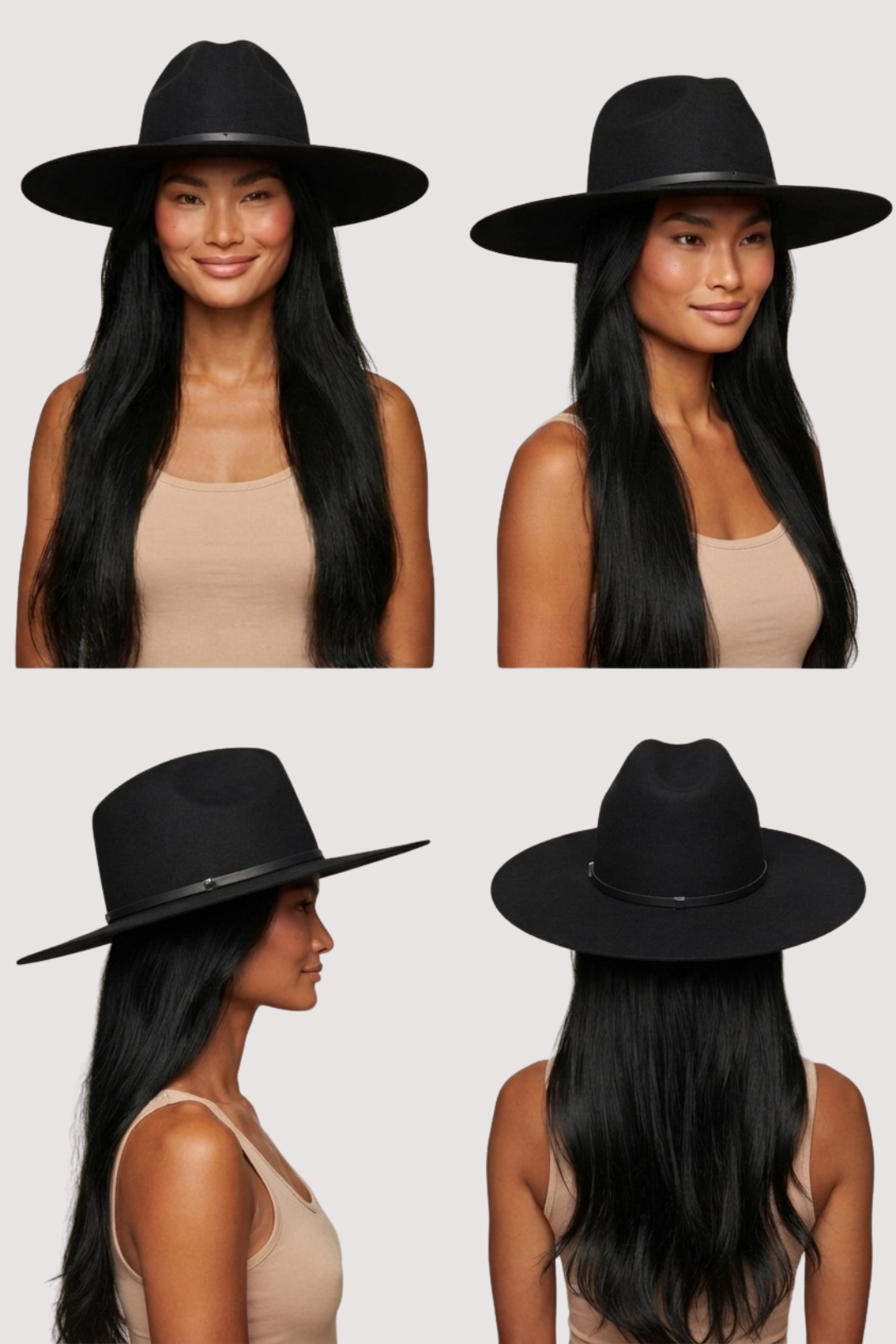 LANE RANCHER HAT - BLACK