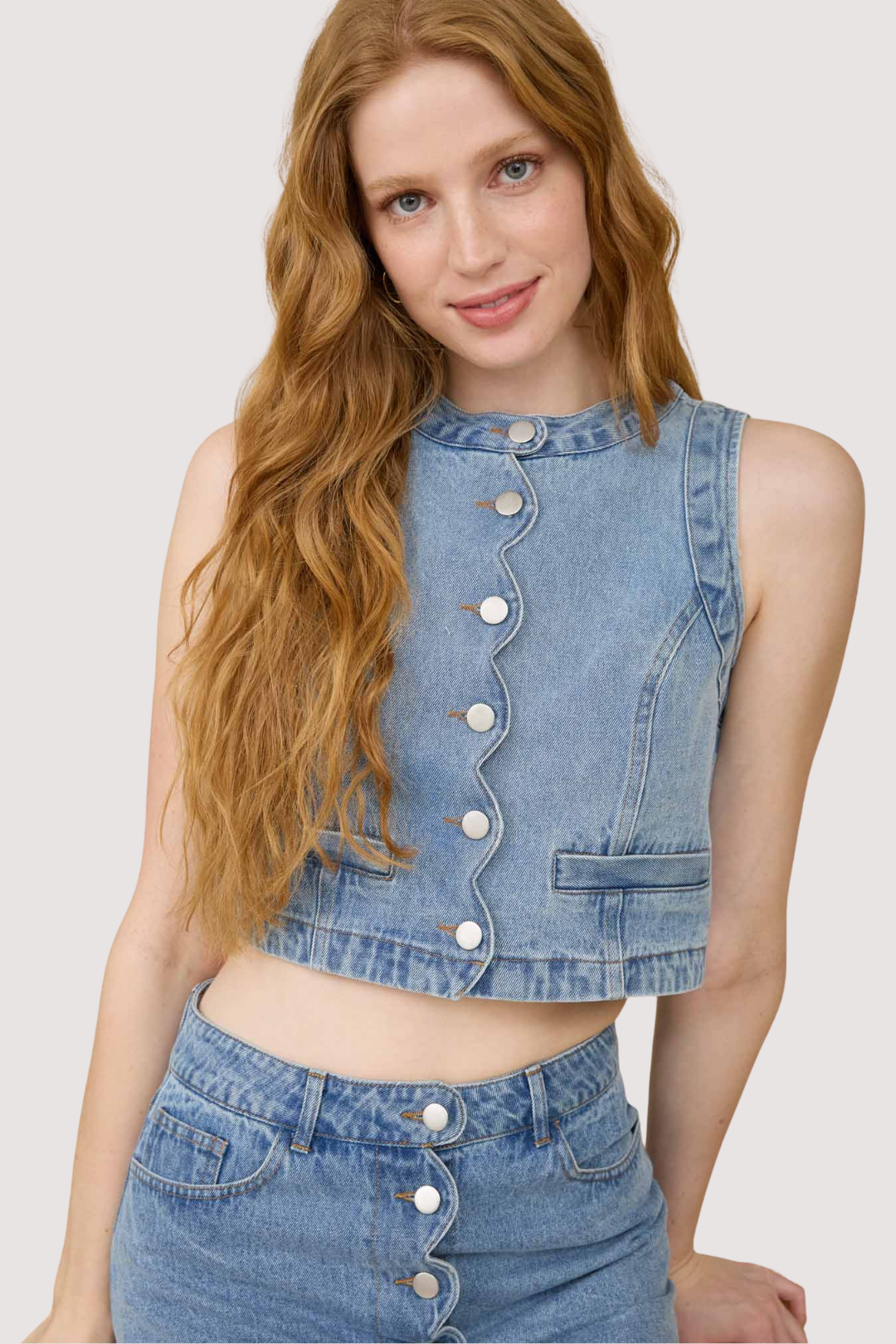 MAREN SCALLOPED VEST