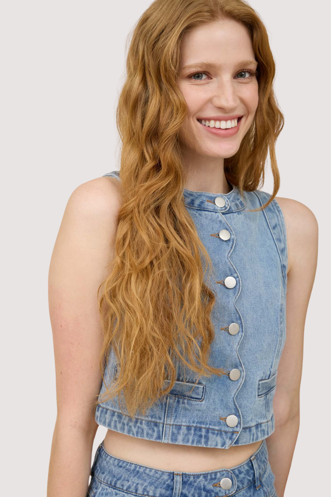MAREN SCALLOPED VEST