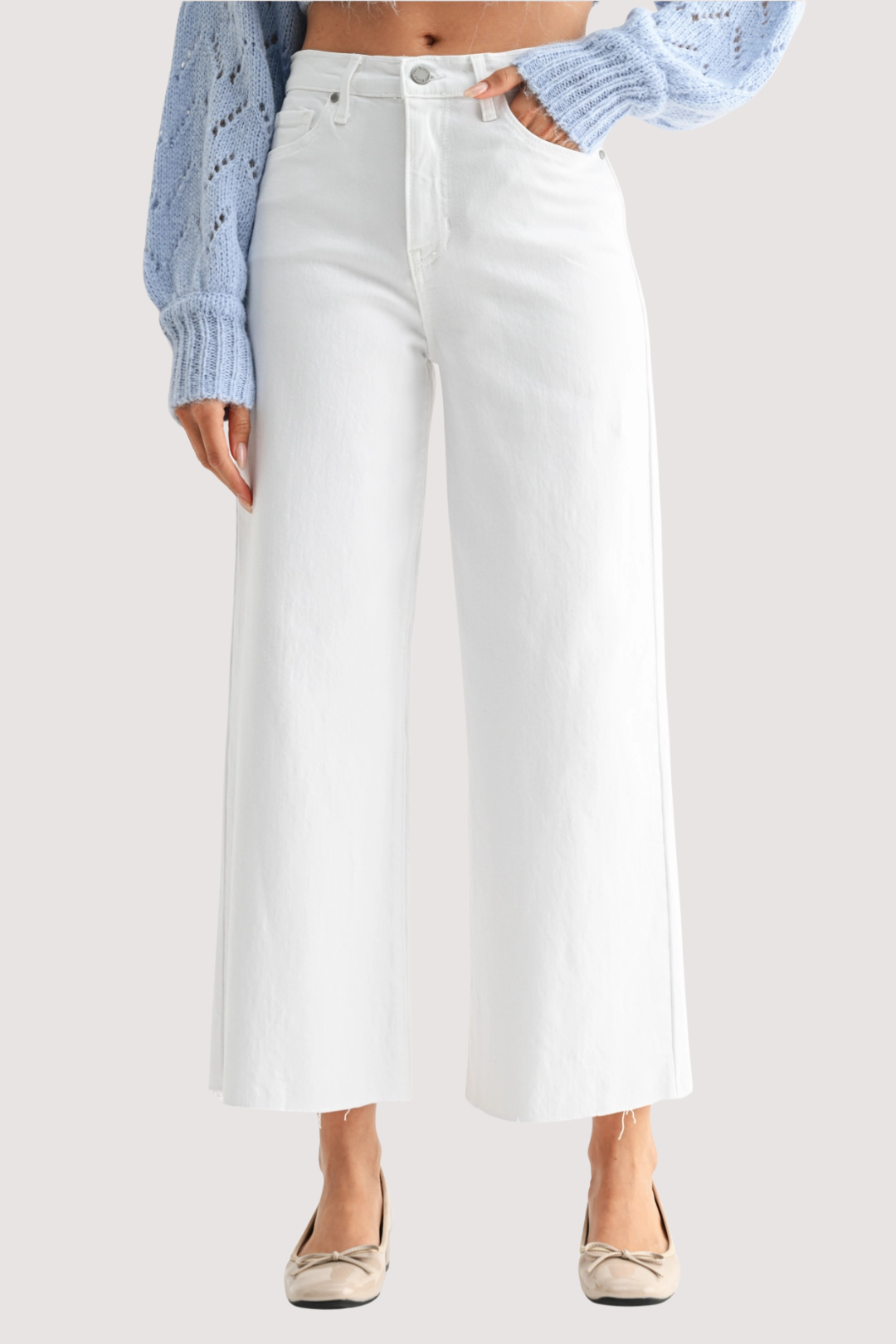 ALEX W/L DENIM - WHITE