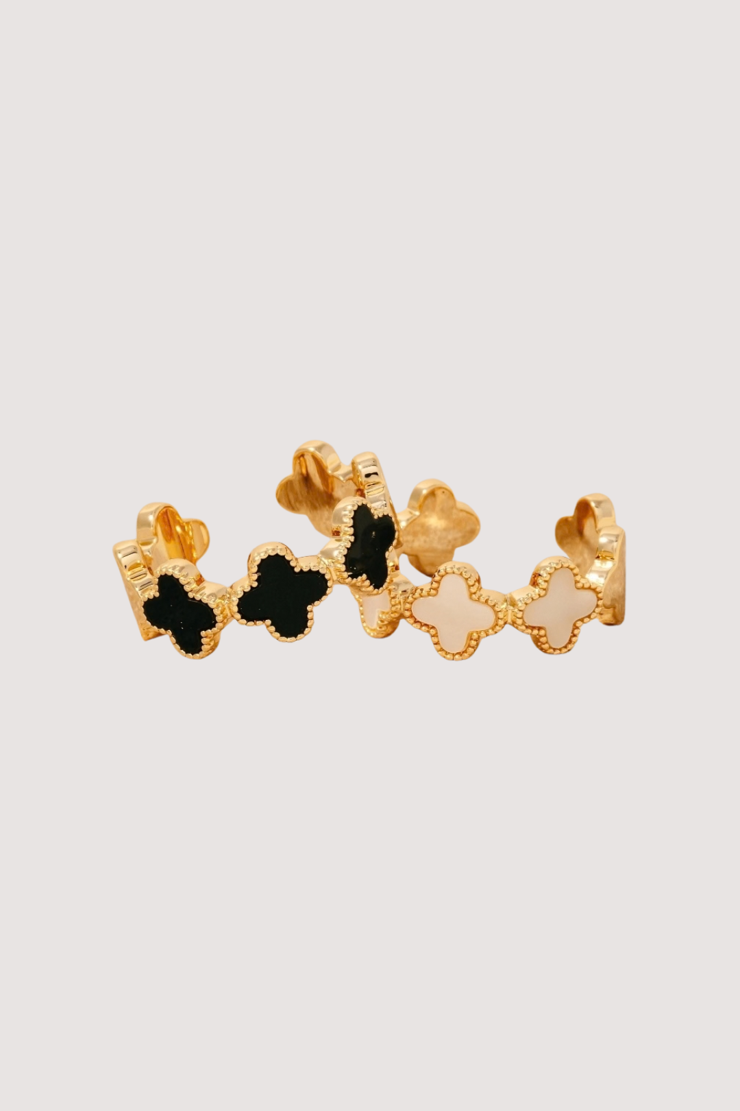 CLOVER RING - BLACK