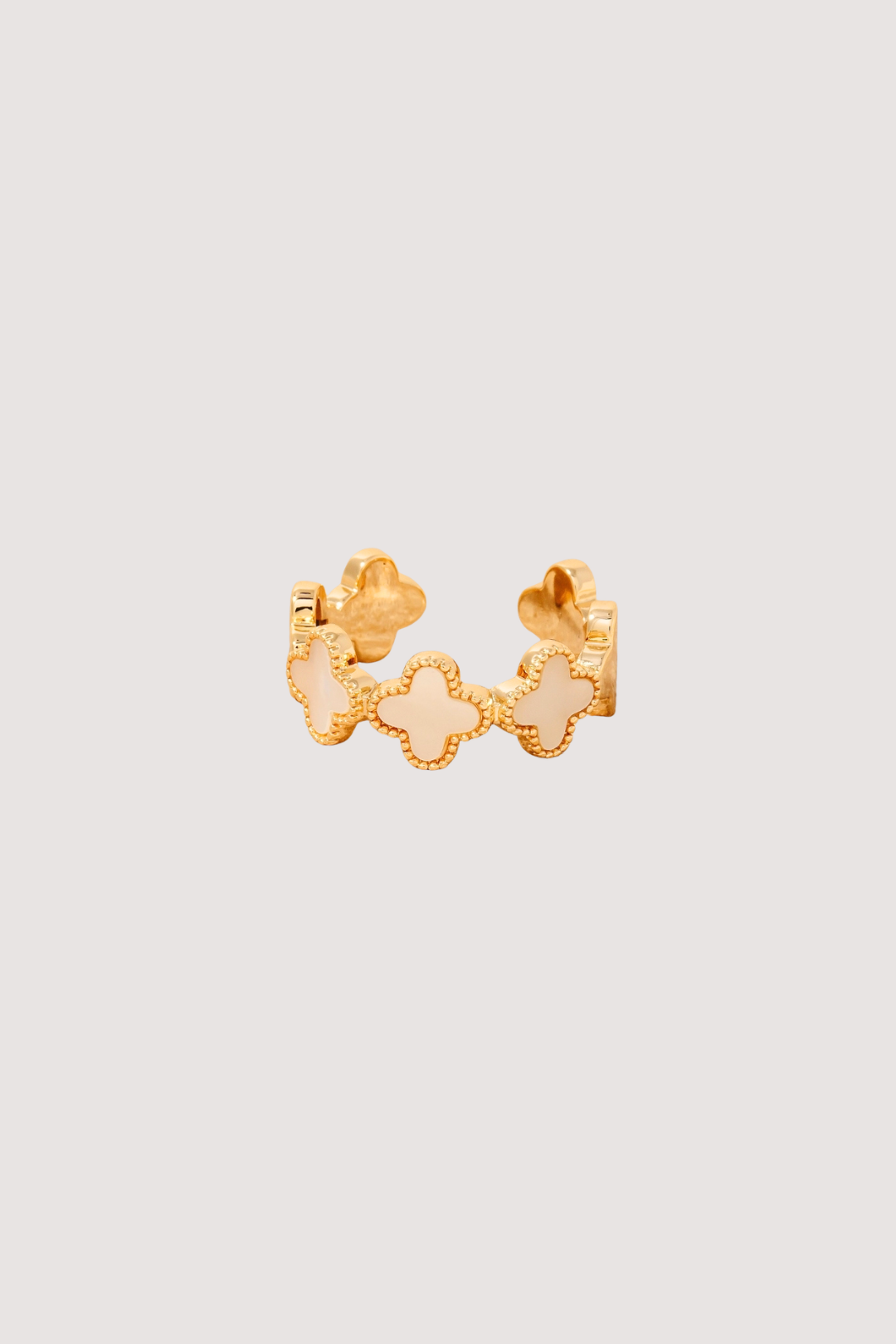 CLOVER RING - MOTHER OF PEARL