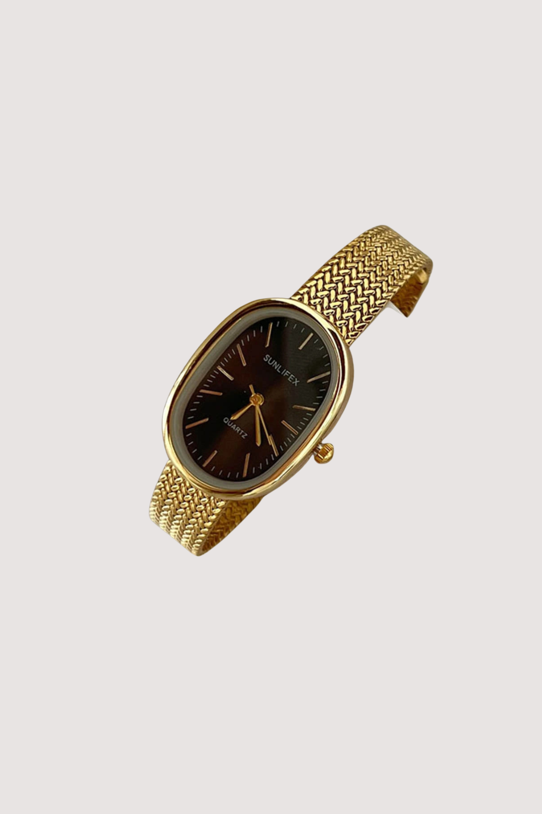 NOIR OVAL WATCH