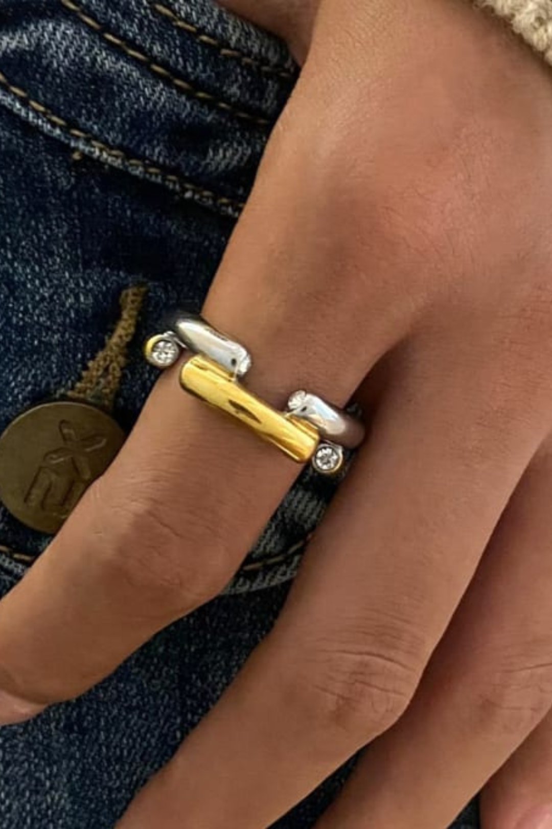 NOVA TWO-TONED RING