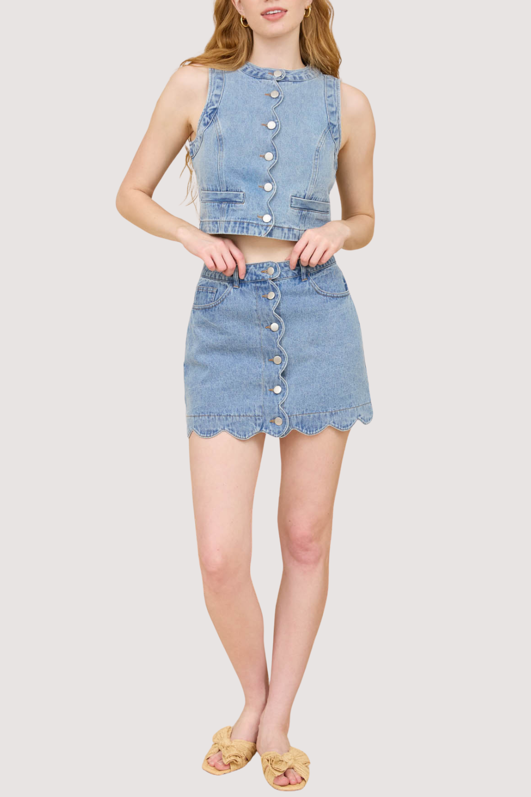 MAREN SCALLOPED VEST