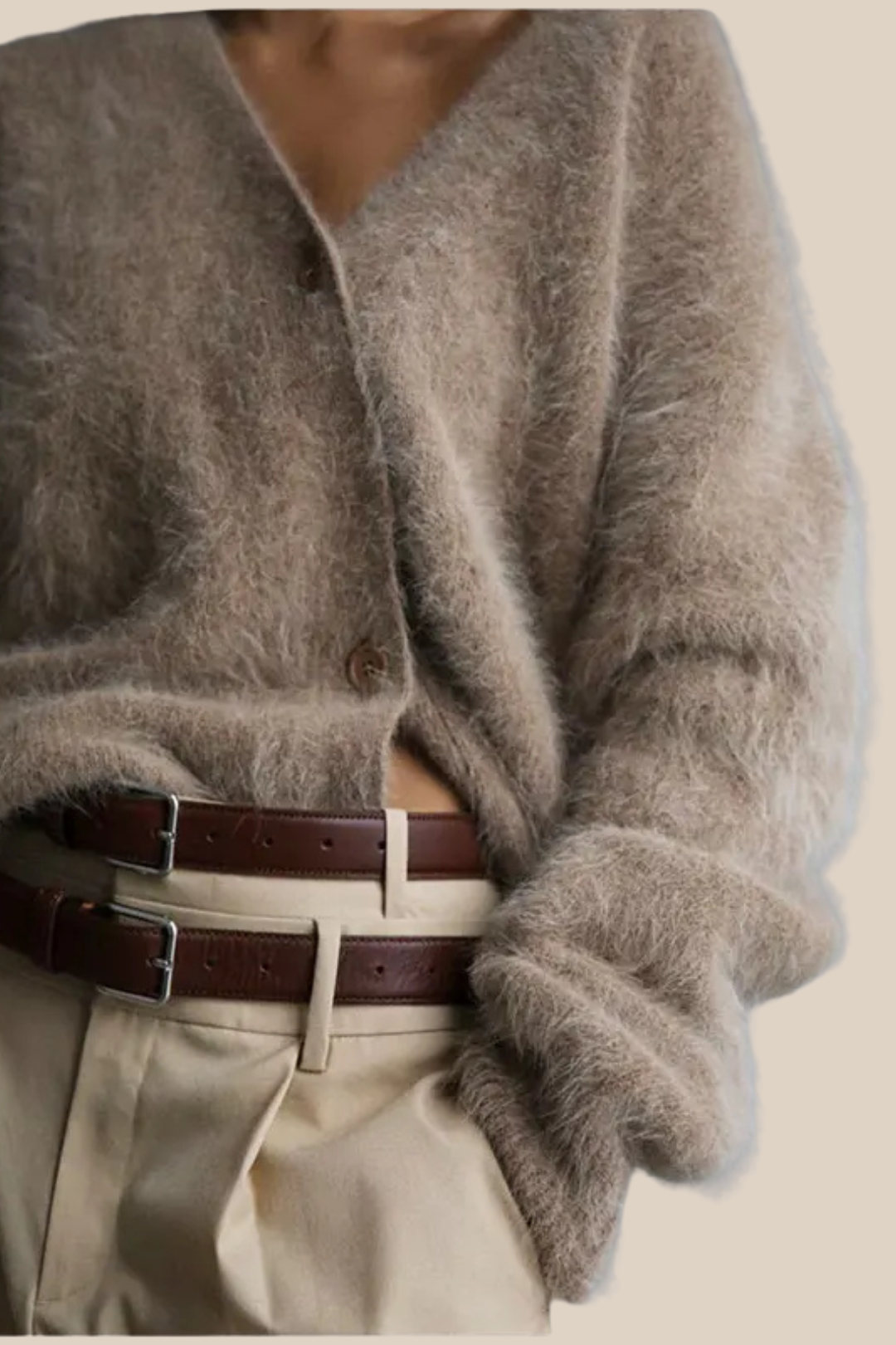 SAYLOR CARDIGAN - KHAKI