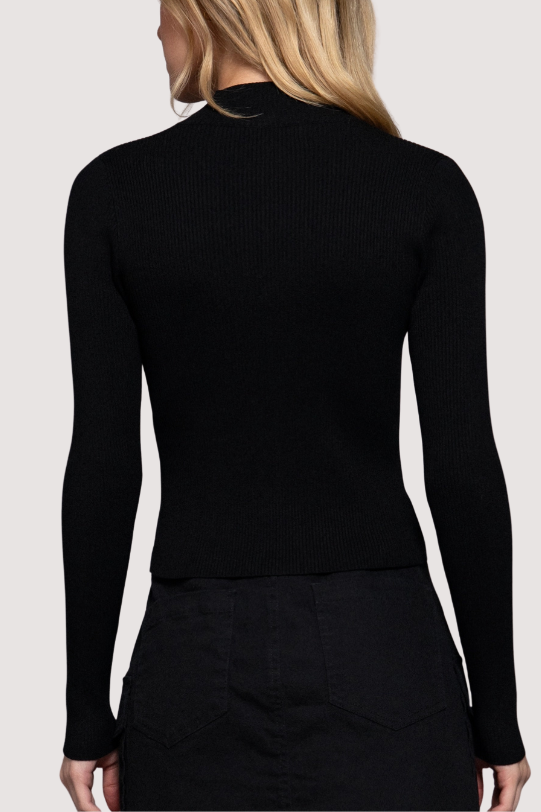 SAMARA KNIT TOP - BLACK