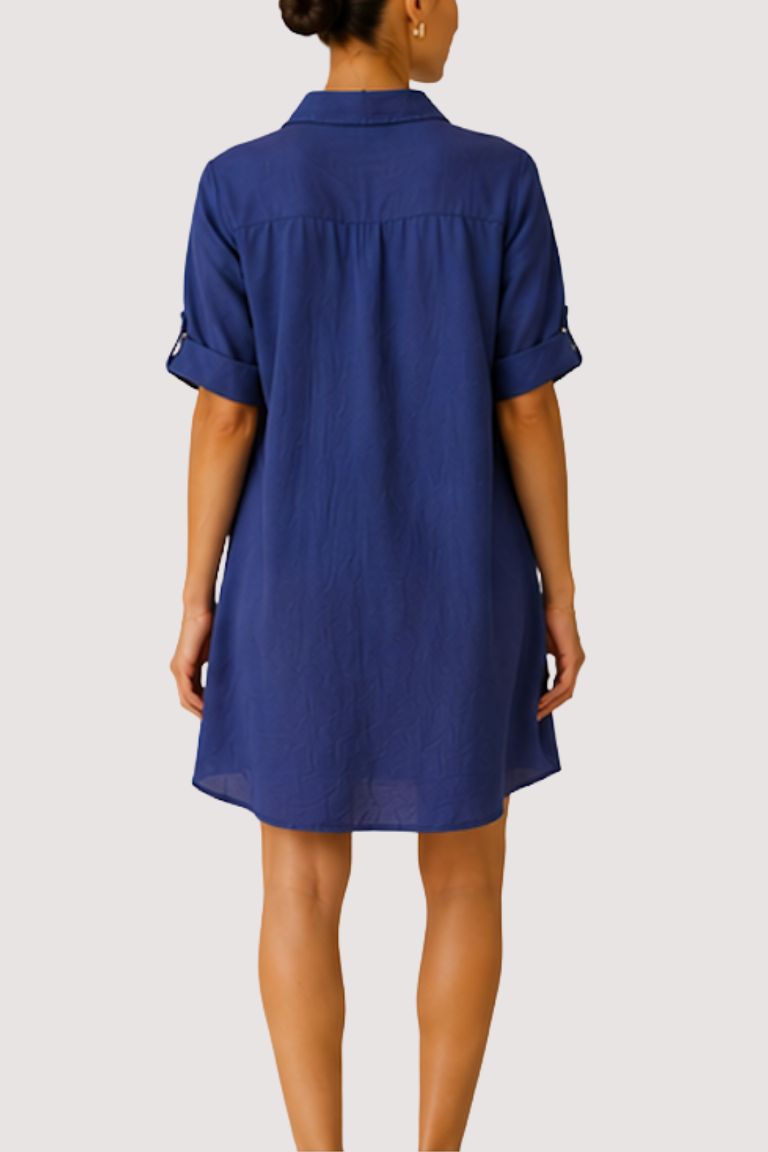 MAXINE SHIRT DRESS - BLUE