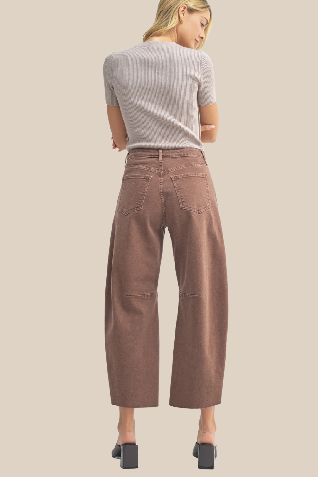 TWIST BARREL DENIM - ESPRESSO