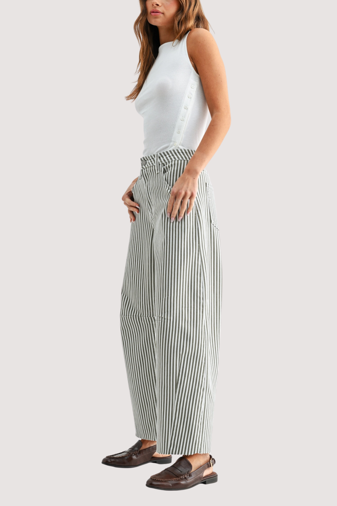 EZRA STRIPED DENIM