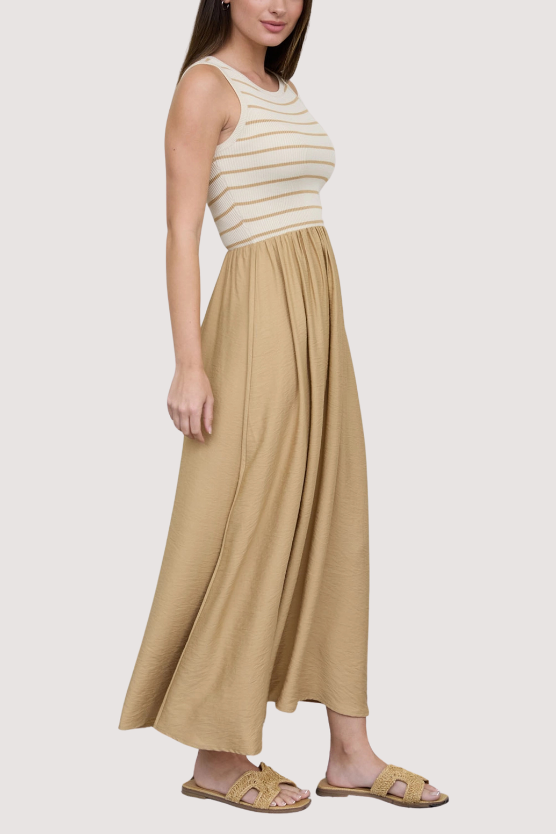 SABRINA DRESS - KHAKI