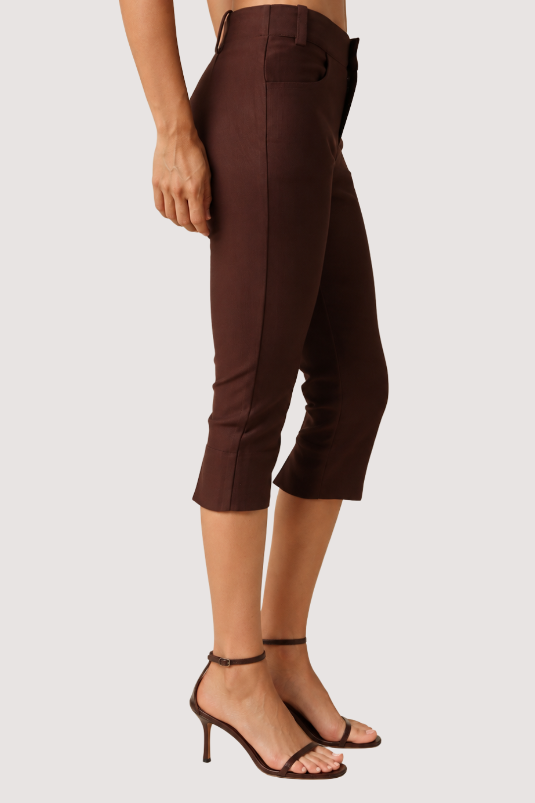 EMERY CAPRI PANTS - BROWN