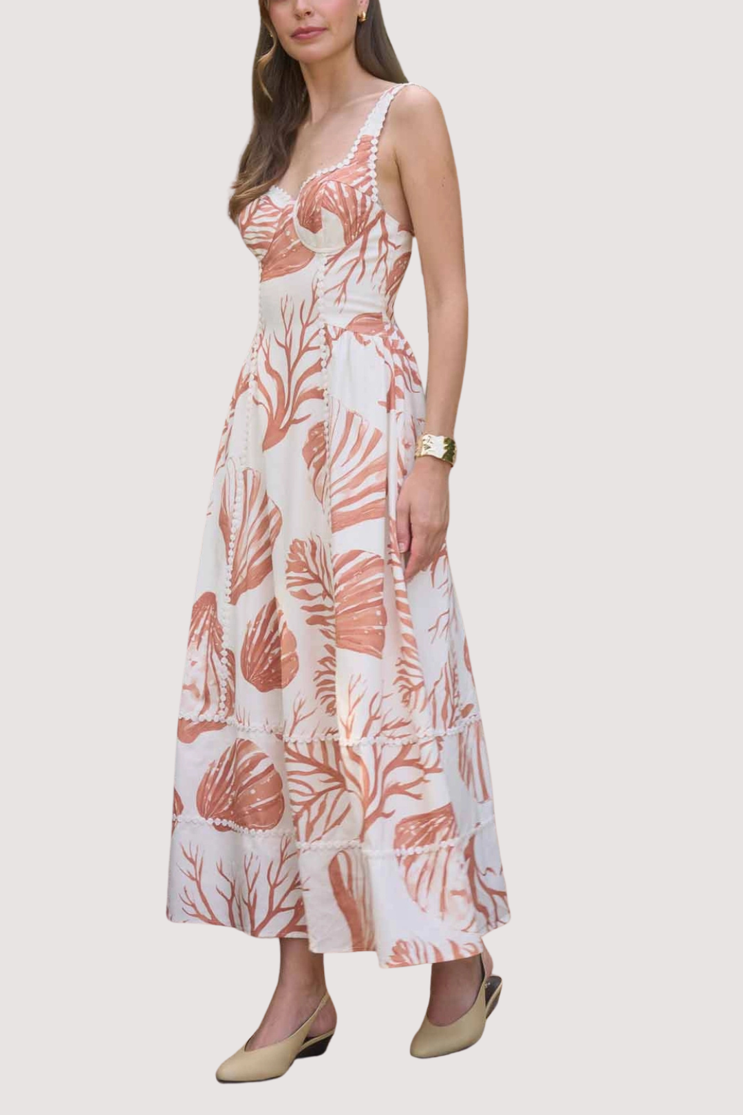 CORAL SEASIDE DRESS