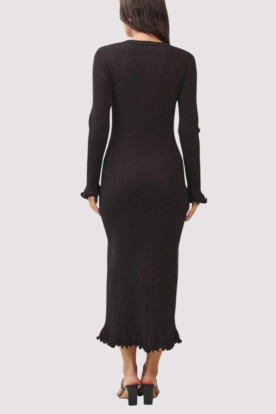 JOVIE METALLIC MIDI DRESS