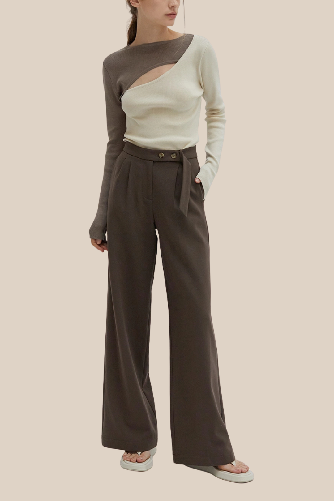 CASSIAN TROUSER - CACAO