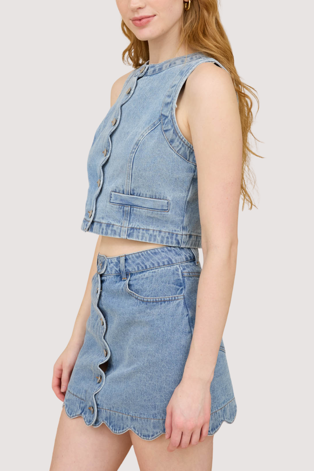 MAREN SCALLOPED VEST