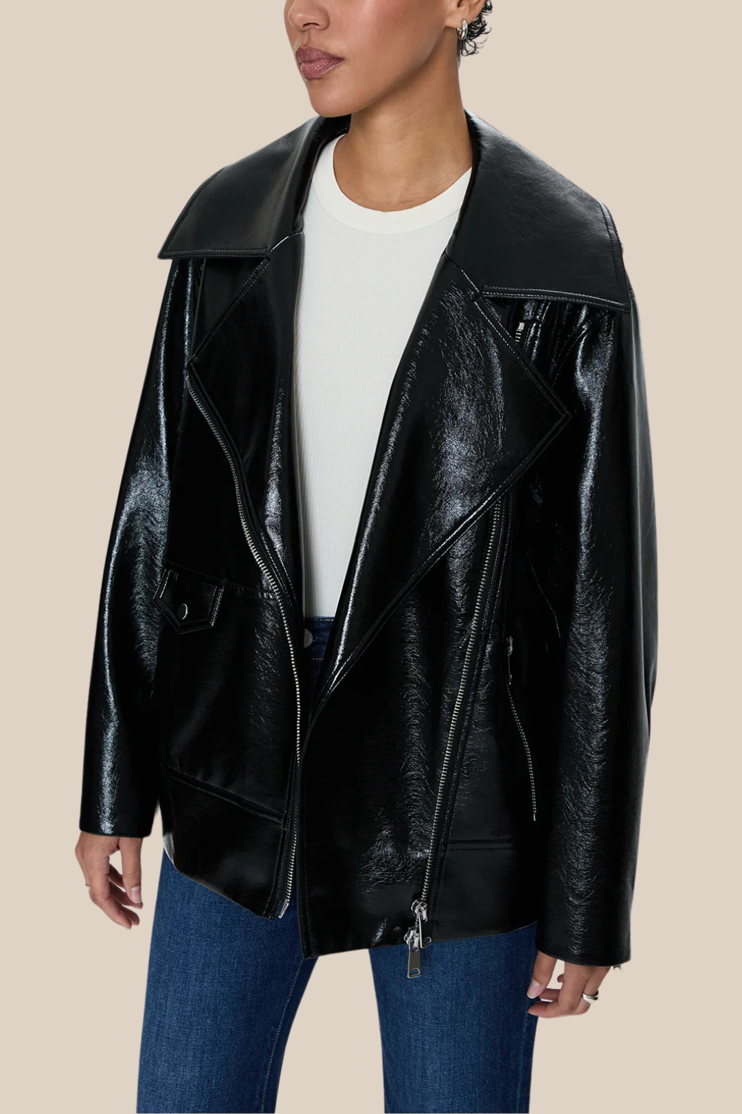 WINONA JACKET - BLACK VINYL