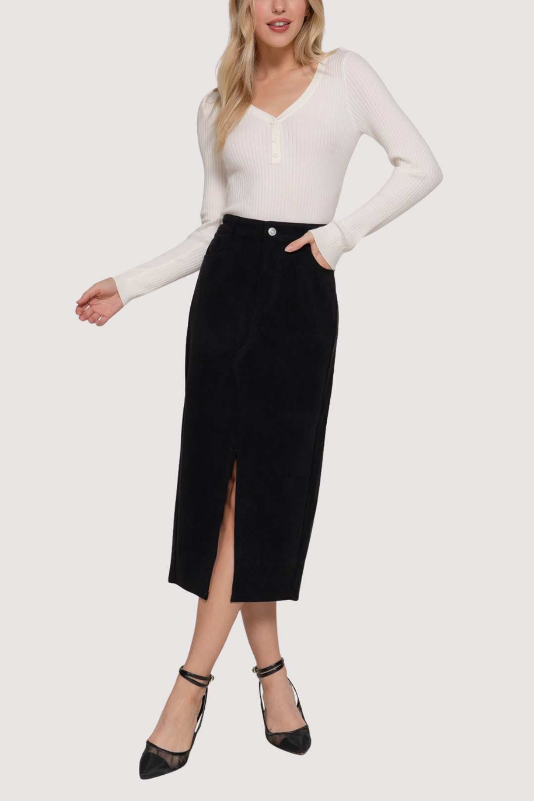 FARRAH CORDUROY SKIRT