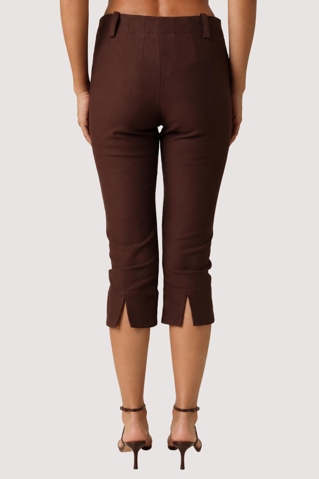 EMERY CAPRI PANTS - BROWN