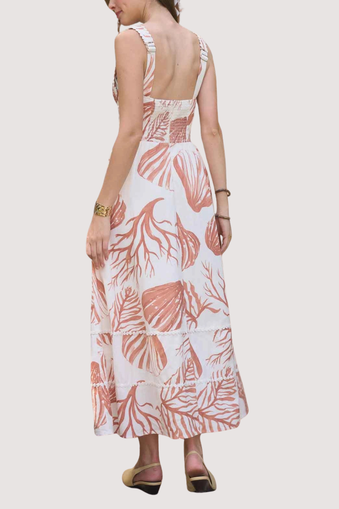 CORAL SEASIDE DRESS
