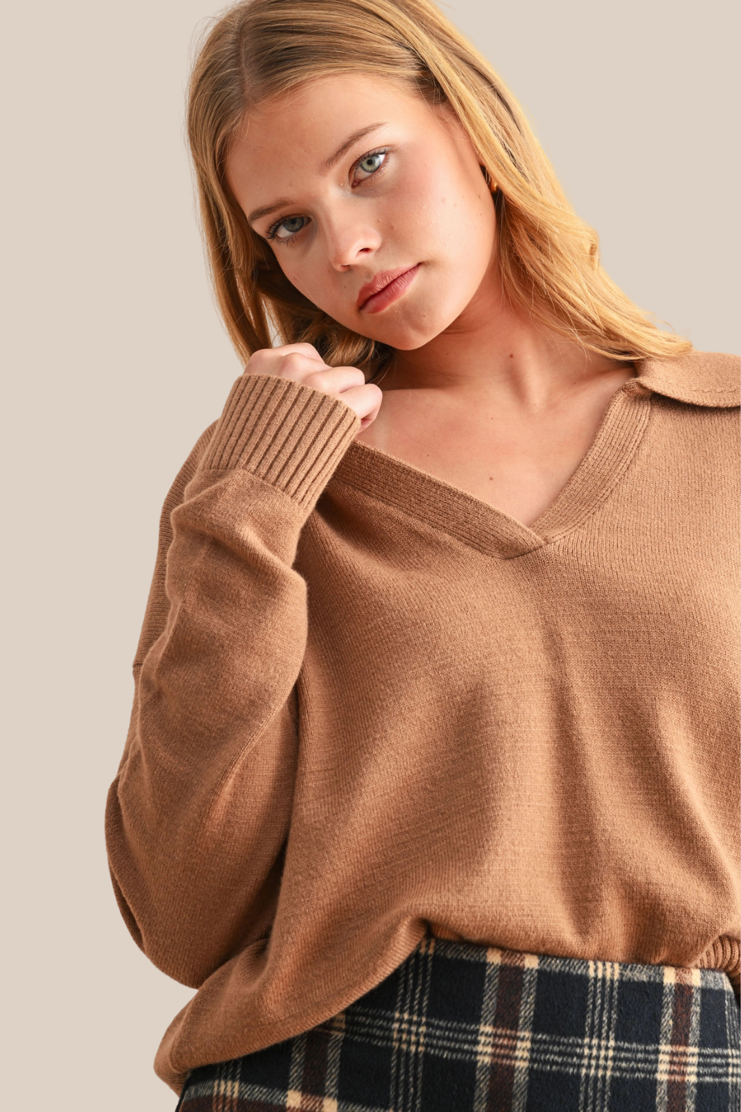 MIRA SWEATER - BROWN