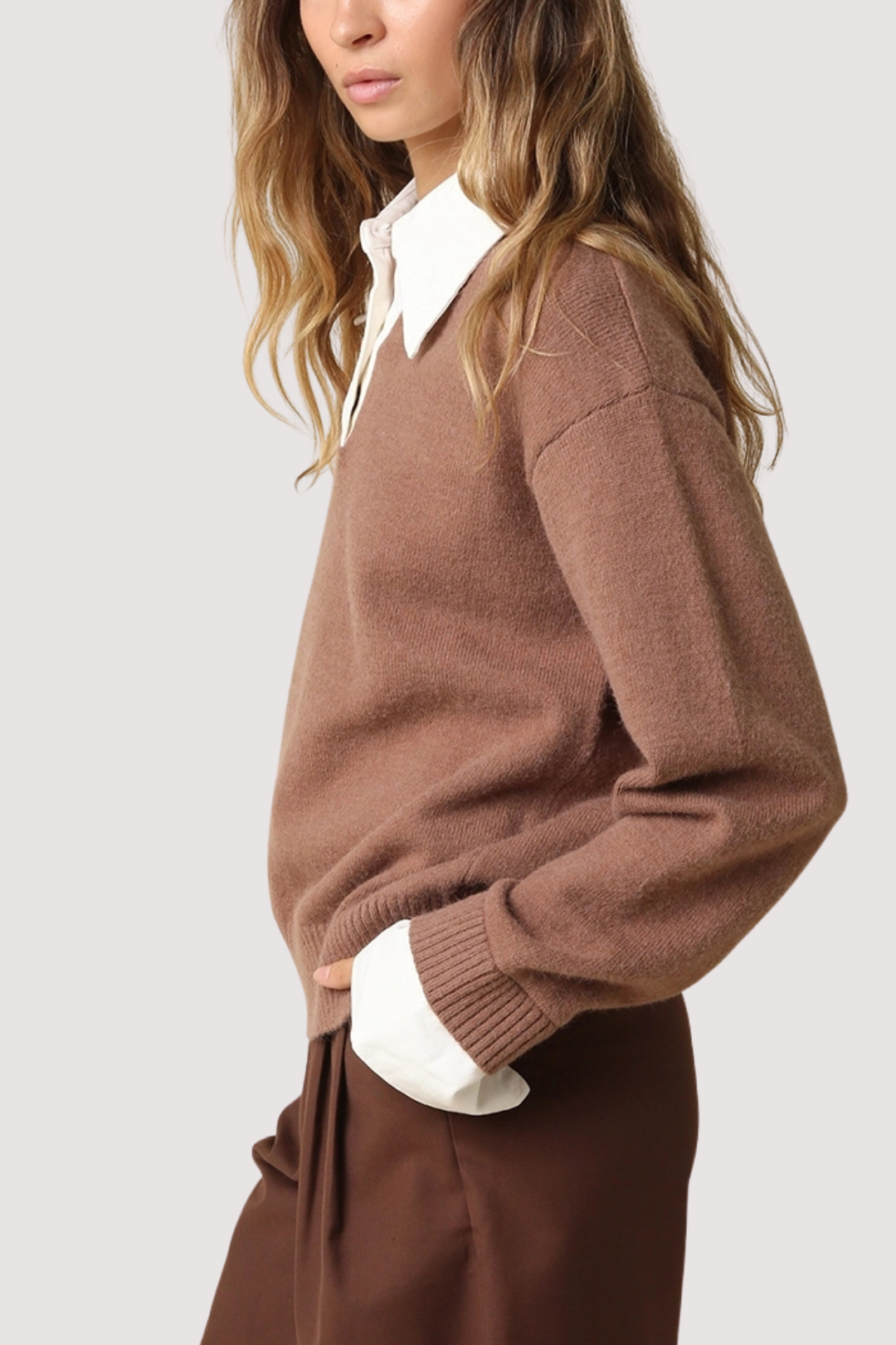 ROWAN TOP - MOCHA