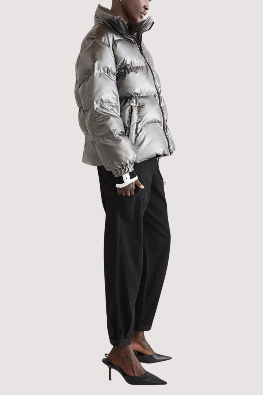 LENNOX PUFFER JACKET - PEWTER
