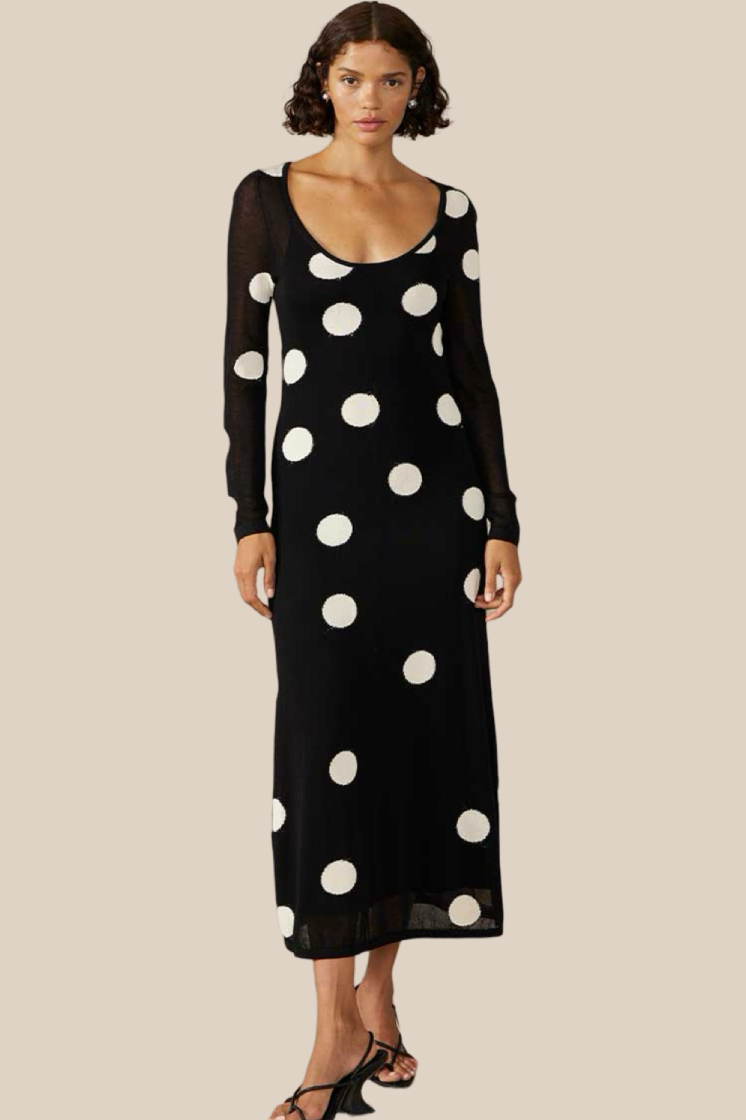 ELLIPSIS KNIT MIDI DRESS