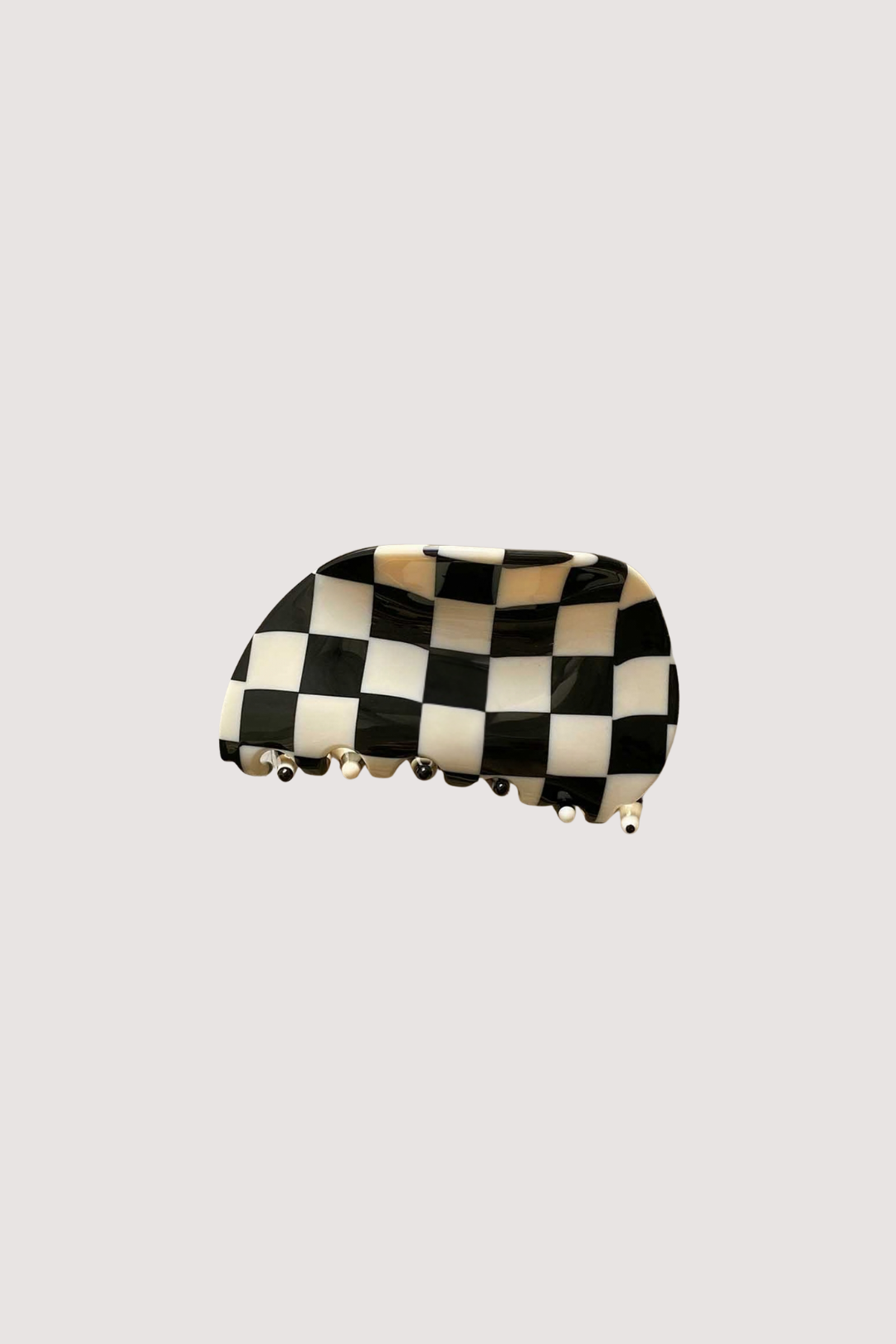 CHECKERED CLIP - BLACK