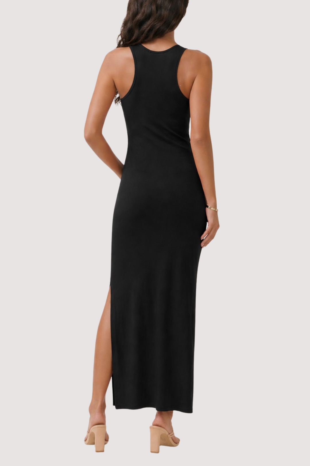 MILLIE RACERBACK DRESS - BLACK