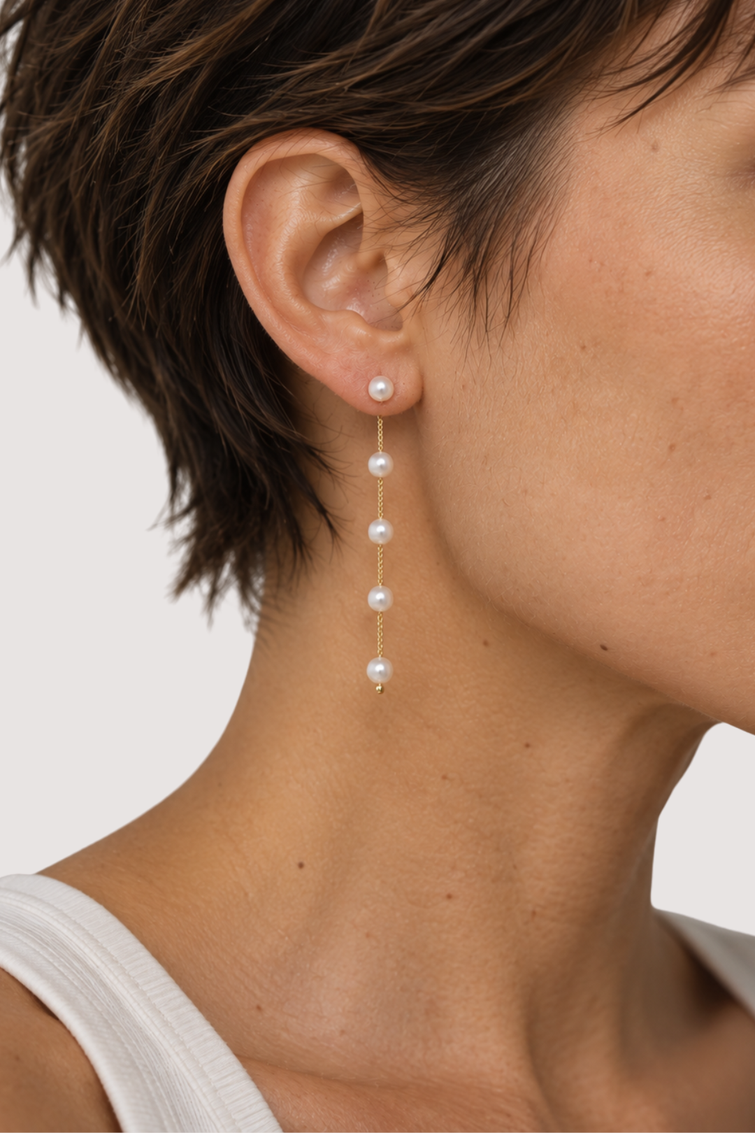 PEARL TASSEL EARRING