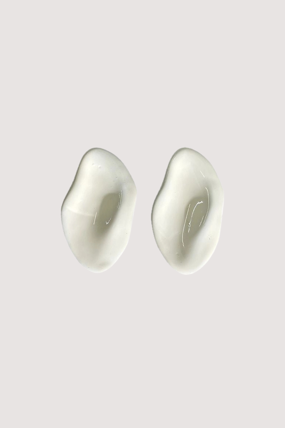 GLAZED EARRINGS - IVORY