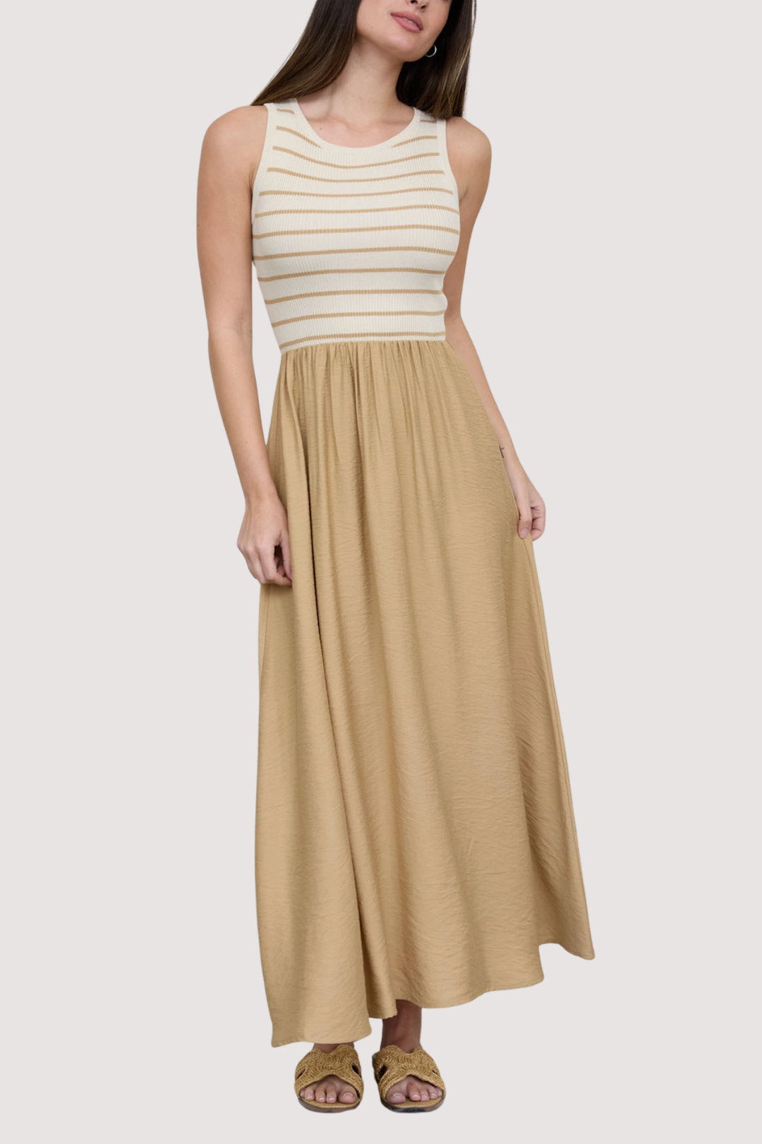 SABRINA DRESS - KHAKI