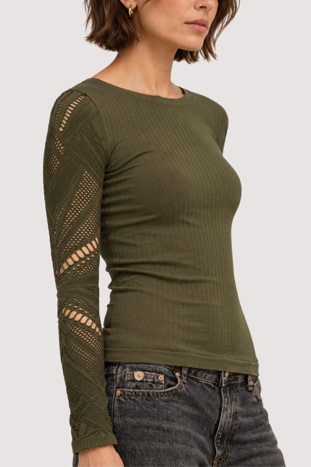 RUE TOP - OLIVE
