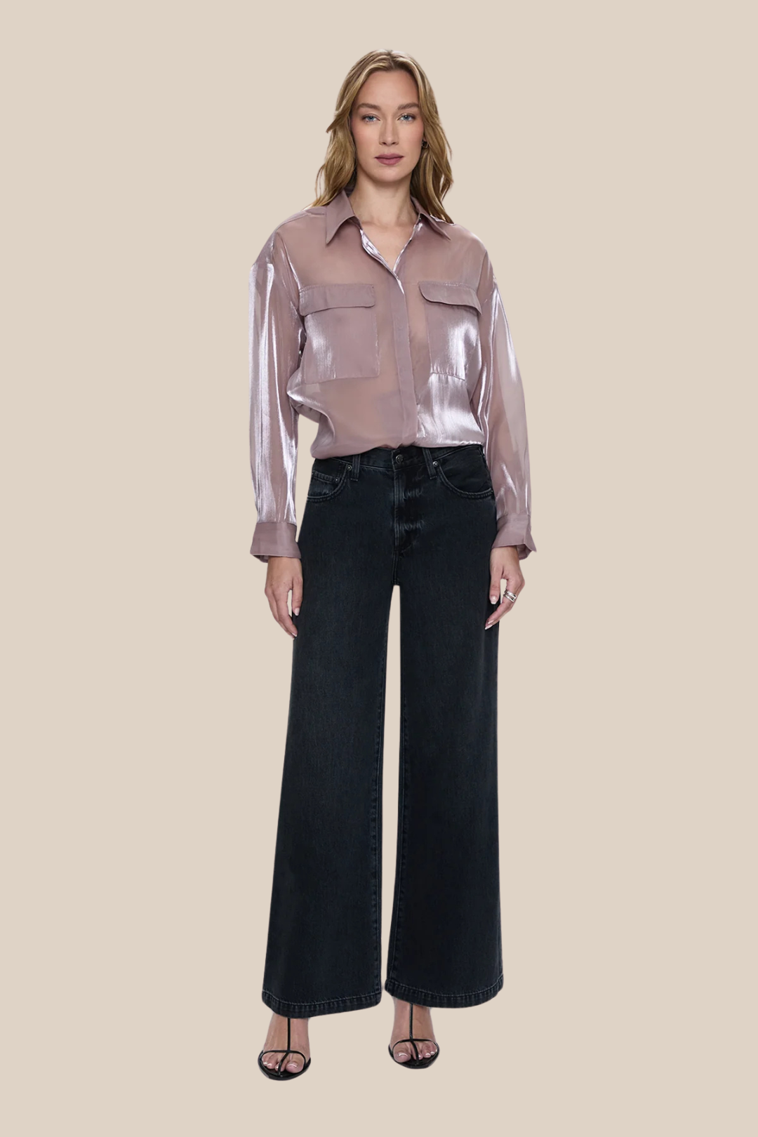 MIRANDA SHEER ORGANZA SHIRT